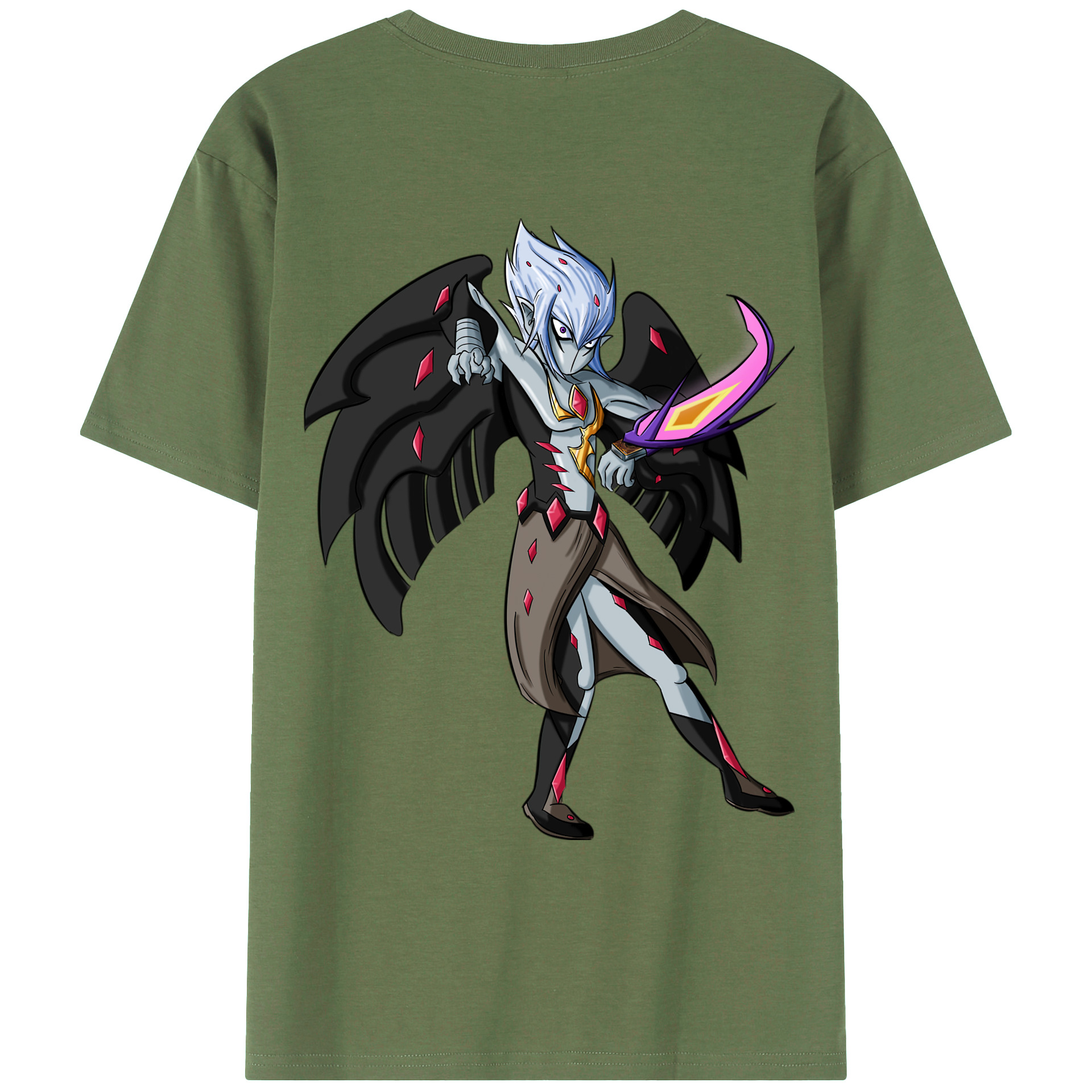 （画像用） 遊☆戯☆王 Yu-Gi-Oh! 綿100％ メンズ半袖Tシャツ（バックプリント） 通気性